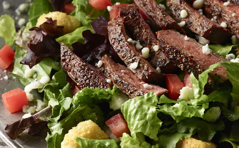 7-Pepper Sirloin Salad of Longhorn menu with price and image
