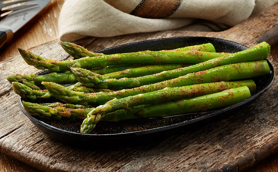 Fresh Steamed Asparagus of Longhorn menu with price and image 