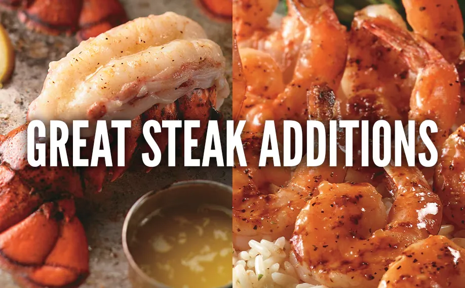 Longhorn menu of Great Steak Additions with image and price 