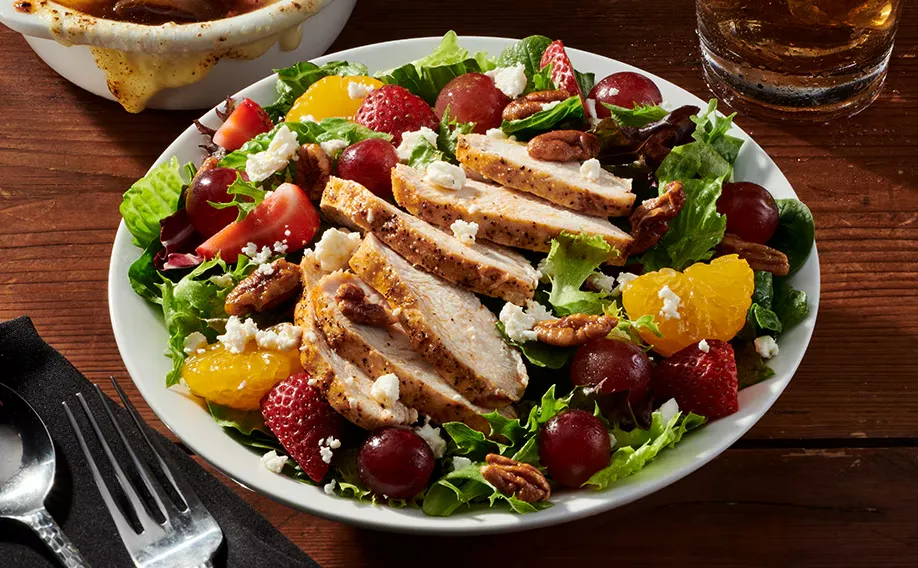 Grilled Chicken & Strawberry Lunch Salad of Longhorn menu with price and menu
