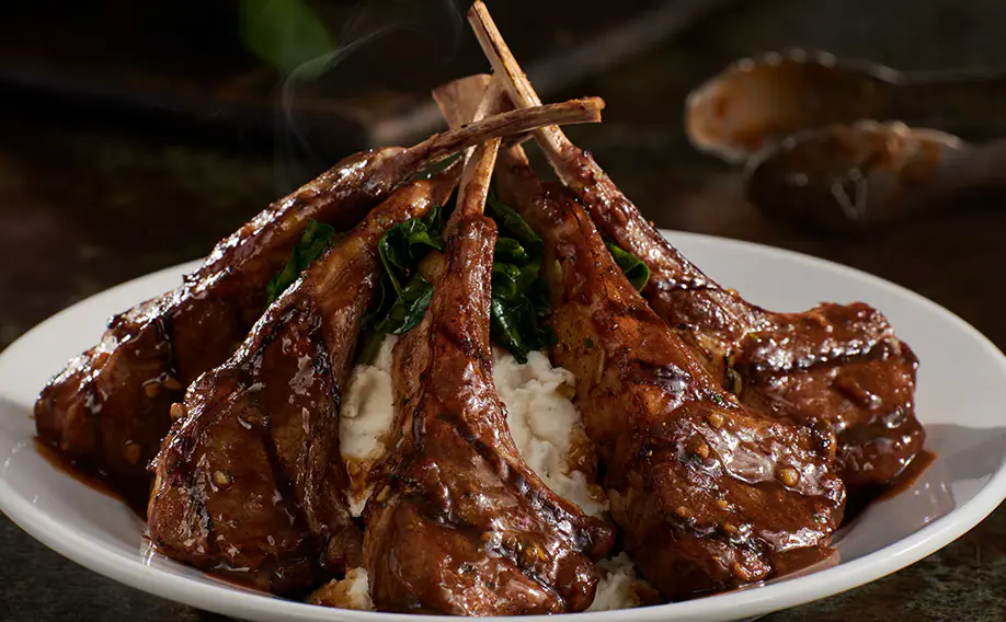 Grilled Lamb Chops of Longhorn menu with price and image 