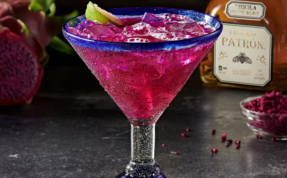 Patron Dragon Fruit Margarita of Longhorn menu with price and image 
