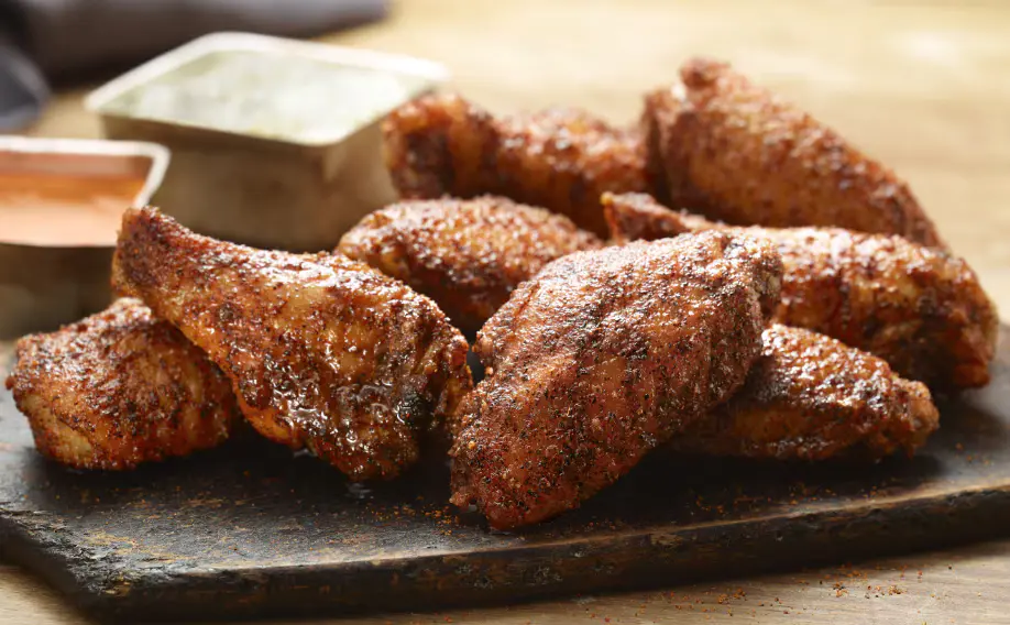 Longhorn menu of Seasoned Steakhouse Wings with image and price